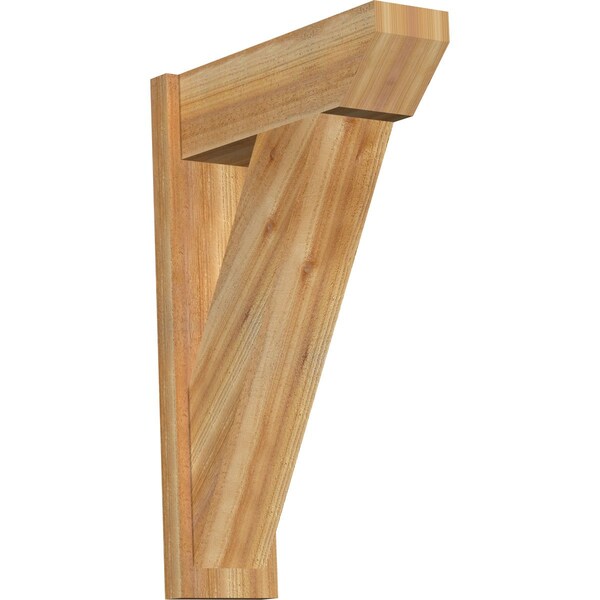 Ekena Millwork Traditional Slat Rough Sawn Outlooker, Western Red Cedar, 8"W x 24"D x 36"H OUT08X24X36TRA06RWR - main